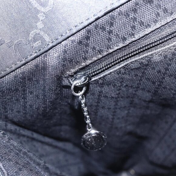 GUCCI Bamboo GG Canvas Hand Bag Black Silver 002 1010 3754 Auth 154446 - Picture 10 of 16